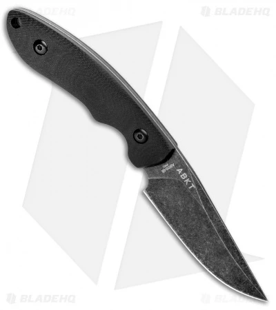 ABKT Elite Shadow Predator Fixed Blade Knife Black G-10 (3.25" Black Stonewash) 2 ABKT Elite Shadow Predator Fixed Blade Knife Black G-10 (3.25" Black Stonewash) - Image 2