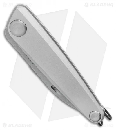 Acta Non Verba Knives Z050 Slip Joint Knife Silver Aluminum (2.6" Stonewash) 2 Acta Non Verba Knives Z050 Slip Joint Knife Silver Aluminum (2.6" Stonewash) - Image 2