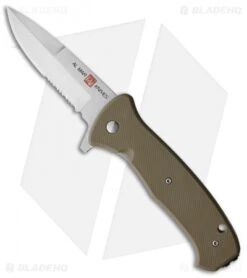 Al Mar SERE 2020 Spring Assisted Knife Coyote GFN (3.6" Satin Serr)