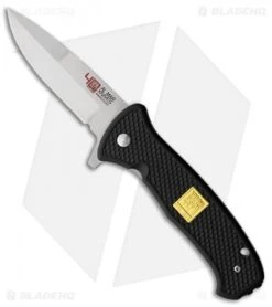 Al Mar SERE 2020 40th Anniversary Spring Assisted Knife Black GFN (3.6" Satin)
