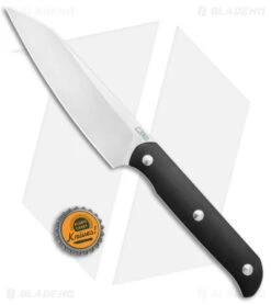 CJRB Silax Fixed Blade Knife Black G-10 (5.1" Satin) -EOSS Knives Shop Artisan Cutlery Silax Fixed Blade Black G 10 Satin BHQ 138919 jr bottlecap