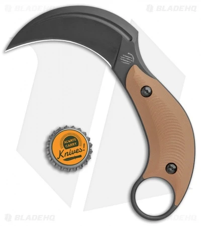 Bastinelli Creations B.A.K. Karambit Fixed Blade Knife Coyote G-10 (3.25" Black) 4 Bastinelli Creations B.A.K. Karambit Fixed Blade Knife Coyote G-10 (3.25" Black) - Image 4