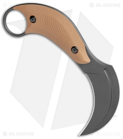 Bastinelli Creations B.A.K. Karambit Fixed Blade Knife Coyote G-10 (3.25" Black) 2 Bastinelli Creations B.A.K. Karambit Fixed Blade Knife Coyote G-10 (3.25" Black) - Image 2