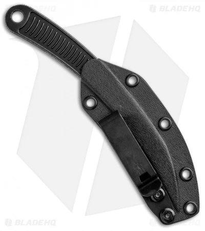 Bastinelli Creations Feather Tactical Fixed Blade Knife (3" Black Stonewash) 3 Bastinelli Creations Feather Tactical Fixed Blade Knife (3" Black Stonewash) - Image 3