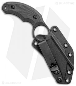 Bastinelli Creations HARPY Karambit Fixed Blade Black (3.25" Black SW) -EOSS Knives Shop Bastinelli Creations HARPY Fixed Black BHQ 98864 jr sheath