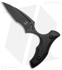 Bastinelli Creations MANAIA Push Dagger Black G-10 (3.75" Black Stonewash)