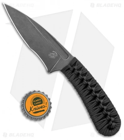 Bastinelli Creations SIN Fixed Blade Knife Menuki (3.75" Black SW) 4 Bastinelli Creations SIN Fixed Blade Knife Menuki (3.75" Black SW) - Image 4