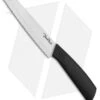 Benchmark Ceramic Bread Knife Black Polymer (11" White Full Serr)