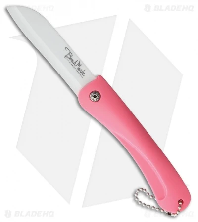 EOSS Knives Shop -EOSS Knives Shop Benchmark Ceramic Folding Pink Rubber White BP 24266 jr