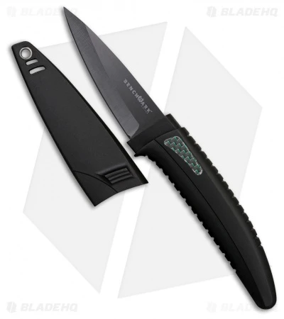 Benchmark Ceramic Neck Knife Black Polymer (3" Black Plain) 1 Benchmark Ceramic Neck Knife Black Polymer (3" Black Plain)
