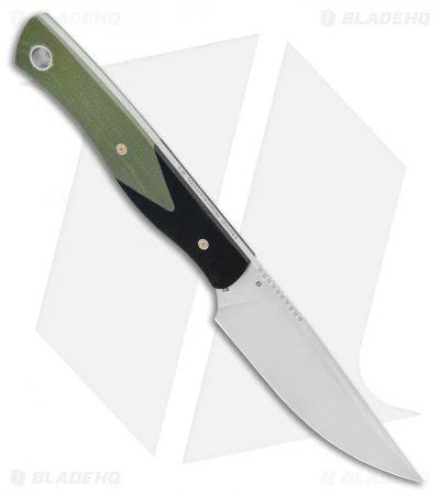 Bestech Knives Heidi Blacksmith Fixed Blade Knife OD Green G-10 (3.1" Satin) 2 Bestech Knives Heidi Blacksmith Fixed Blade Knife OD Green G-10 (3.1" Satin) - Image 2