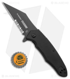 Blackhawk Be-Wharned Sideliner Knife Black G-10 (3.25" Black Partial Serrated) 7 Blackhawk Be-Wharned Sideliner Knife Black G-10 (3.25" Black Partial Serrated) -EOSS Knives Shop Blackhawk Be Wharned G 10 Sideliner DLC Black Serr BHQ 178057 jr bottlecap