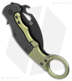Brighten Blades Moonstruck Karambit Green Titanium W/ Carbon Fiber (2.5" Black) 8 Brighten Blades Moonstruck Karambit Green Titanium W/ Carbon Fiber (2.5" Black) -EOSS Knives Shop Brighten Blades Moonstruck Karambit Green Black BHQ 178983 jr side