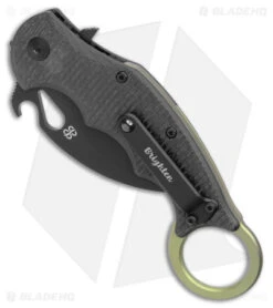 Brighten Blades Moonstruck Karambit Green Titanium W/ Carbon Fiber (2.5" Black) 7 Brighten Blades Moonstruck Karambit Green Titanium W/ Carbon Fiber (2.5" Black) -EOSS Knives Shop Brighten Blades Moonstruck Karambit Green Black BHQ 178983 jr spine