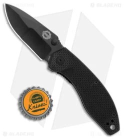 Burnside Knives Carmen Liner Lock Knife Black G-10 (2.6" Black) -EOSS Knives Shop Burnside Knives Carmen LL Black G 10 Black BHQ 173553 jr bottlecap