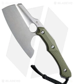 CIVIVI Aratra D2 Fixed Blade Knife OD Green G-10 (7.32" Stonewash)