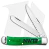 Case Cutlery Trapper Knife 4.1" Bright Green NWTF Smooth Bone (18773) 6254 SS
