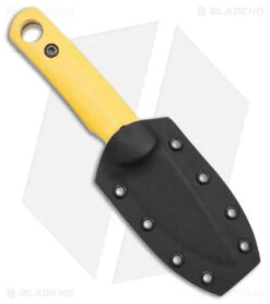 Cypress Creek Knives Copperhead Fixed Blade Knife Yellow TeroTuf (2.9" SW) -EOSS Knives Shop Cypress Creek Knives Copperhead Fixed Blade Yellow TeroTuf Black SW BHQ 178860 jr sheath