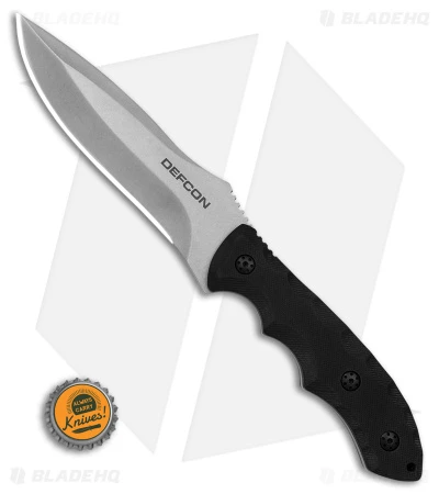 Defcon Hydra Fixed Blade Black G-10 (6" Stonewash D2) 4 Defcon Hydra Fixed Blade Black G-10 (6" Stonewash D2) - Image 4