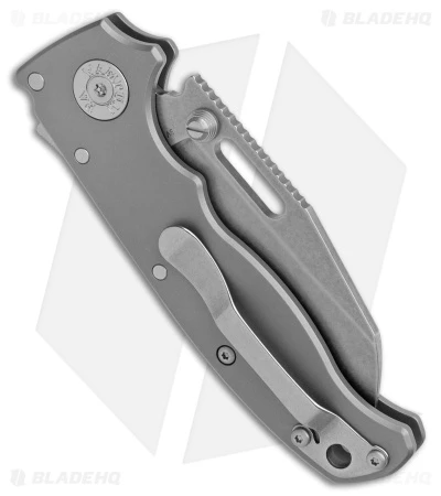 Demko Knives AD20.5 Shark Foot Shark Lock Knife BB Titanium (3.2" SW 3V) 3 Demko Knives AD20.5 Shark Foot Shark Lock Knife BB Titanium (3.2" SW 3V) - Image 3