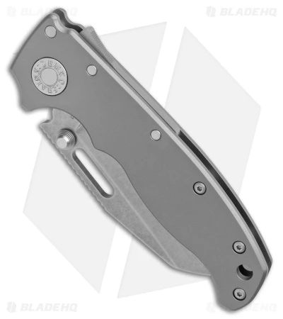 Demko Knives AD20.5 Shark Foot Shark Lock Knife BB Titanium (3.2" SW 3V) 2 Demko Knives AD20.5 Shark Foot Shark Lock Knife BB Titanium (3.2" SW 3V) - Image 2