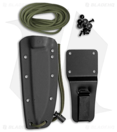 EKA RTG-1 Fixed Blade Knife Green Paracord (5.7" Powder Coated 1095) 2 EKA RTG-1 Fixed Blade Knife Green Paracord (5.7" Powder Coated 1095) - Image 2