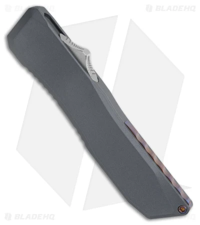 EOS Harpoon OTF Automatic Knife Tanto Gunmetal Alum/Flamed (3.75" Stonewash) 2 EOS Harpoon OTF Automatic Knife Tanto Gunmetal Alum/Flamed (3.75" Stonewash) - Image 2