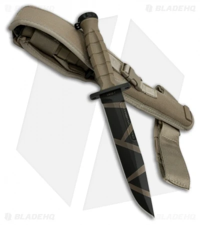 Extrema Ratio MK2.1 Desert Warfare Fixed Blade Knife Tan Forprene (7" Tan Camo) 2 Extrema Ratio MK2.1 Desert Warfare Fixed Blade Knife Tan Forprene (7" Tan Camo) - Image 2
