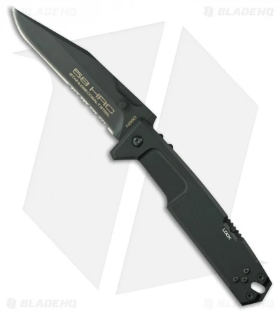 Extrema Ratio M.P.C. Lock Back Knife Black Aluminum (4.5" Black Serr) 1 Extrema Ratio M.P.C. Lock Back Knife Black Aluminum (4.5" Black Serr)