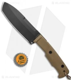 Extrema Ratio Selvan Fixed Blade Knife Desert Tan W/ Sheath (6.25" Black) -EOSS Knives Shop Extrema Ratio Selvan Desert Tan Sheath BHQ 46487 jr bottlecap