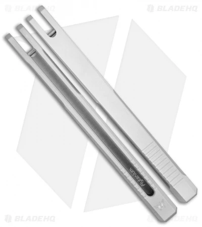 Flytanium V1.5 Channel Aluminum Handles For Kershaw Lucha Balisong - Silver 2 Flytanium V1.5 Channel Aluminum Handles For Kershaw Lucha Balisong - Silver - Image 2
