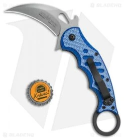 Fox Karambit Folding Knife Blue Twill G-10 (3" SW) 479BLTSW -EOSS Knives Shop Fox Karambit Blue Twill G10 BHQ 138464 td size