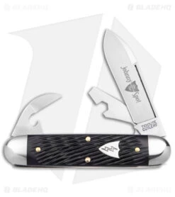 GEC Tidioute Cutlery Johnny On The Spot Pocket Knife Black Texdel (2.65" Satin)