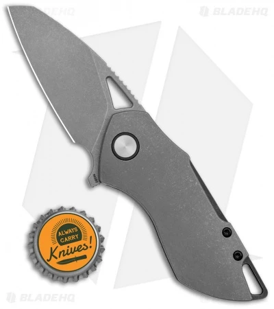 Grissom Knife And Tool Riverstone Frame Lock Knife Ti/Black Accents (2.5" SW) 4 Grissom Knife And Tool Riverstone Frame Lock Knife Ti/Black Accents (2.5" SW) - Image 4