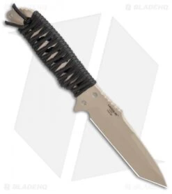 HK Fray Tanto Fixed Blade Knife Black Rubber (4.25" FDE) 55243 8 HK Fray Tanto Fixed Blade Knife Black Rubber (4.25" FDE) 55243 -EOSS Knives Shop HK Fray Tanto Fixed Blade Knife Black Paracord 4.25 FDE 55243 BHQ 100259 LS Spine