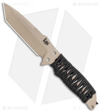 HK Fray Tanto Fixed Blade Knife Black Rubber (4.25" FDE) 55243 2 HK Fray Tanto Fixed Blade Knife Black Rubber (4.25" FDE) 55243 - Image 2