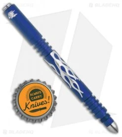 Hinderer Knives Aluminum Investigator Pen Flames (Matte Blue) 7 Hinderer Knives Aluminum Investigator Pen Flames (Matte Blue) -EOSS Knives Shop Hinderer Knives Aluminum Investigator Pen Flames SW Matte Blue BHQ 136381 jr bottlecap