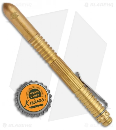 Hinderer Knives Extreme Duty Modular Pen (Bead Blasted Brass) 4 Hinderer Knives Extreme Duty Modular Pen (Bead Blasted Brass) - Image 4