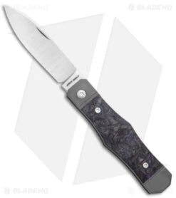 Jack Wolf Knives Vampire Jack Slip Joint Knife Fat Carbon Dark Matter (3" Satin)