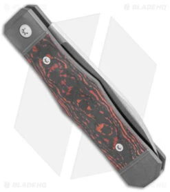 Jack Wolf Knives Vampire Jack Slip Joint Knife Fat Carbon Lava Flow (3" Satin) -EOSS Knives Shop Jack Wolf Knives Vampire Jack SJ Camo Carbon Lava Flow Red Satin BHQ 175534 jr side