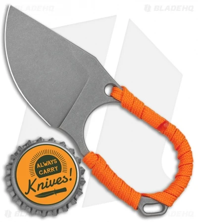 Jake Hoback Jeremiah Johnson Fixed Blade Knife Orange Cord Wrap (2" Stonewash) 4 Jake Hoback Jeremiah Johnson Fixed Blade Knife Orange Cord Wrap (2" Stonewash) - Image 4