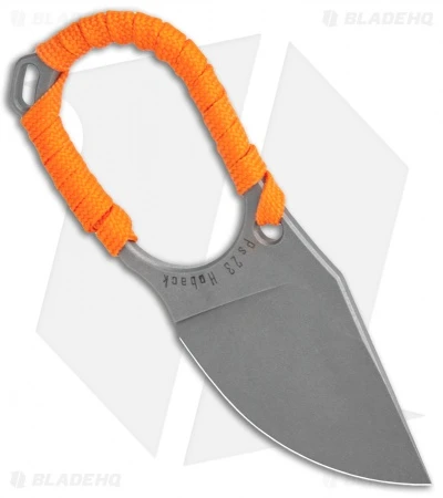 Jake Hoback Jeremiah Johnson Fixed Blade Knife Orange Cord Wrap (2" Stonewash) 2 Jake Hoback Jeremiah Johnson Fixed Blade Knife Orange Cord Wrap (2" Stonewash) - Image 2