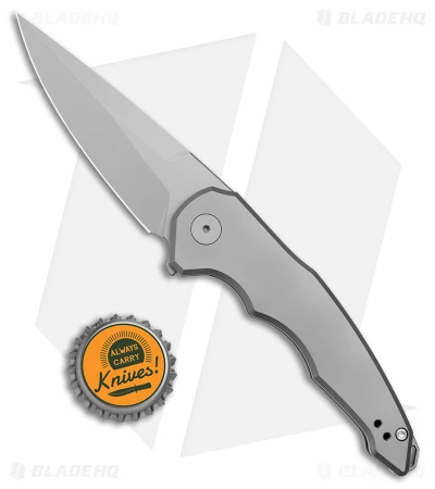 Jake Hoback Knives OneSam Frame Lock Knife Stonewash Titanium(3.25" Stonewash) 5 Jake Hoback Knives OneSam Frame Lock Knife Stonewash Titanium(3.25" Stonewash) - Image 5