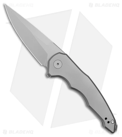 Jake Hoback Knives OneSam Frame Lock Knife Stonewash Titanium(3.25" Stonewash) 1 Jake Hoback Knives OneSam Frame Lock Knife Stonewash Titanium(3.25" Stonewash)