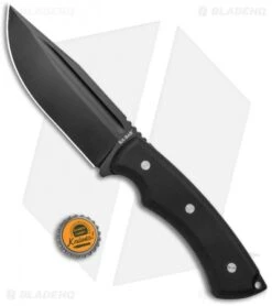 Ka-Bar IFB Drop Point Fixed Blade Knife Black G-10 (4.8" Black) 5350 -EOSS Knives Shop Ka Bar IFB Fixed Blade Black G 10 Black 5350 BHQ 120899 jr bottlecap