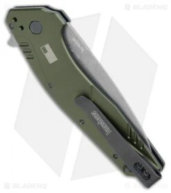 Kershaw Dividend Assisted Opening Knife Olive (3" Composite) 1812OLCB -EOSS Knives Shop Kershaw Dividend Assisted Opening Olive Composite 1812OLCB BHQ 105989 jr side