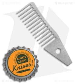 KeyBar Titanium Comb 2.0 Insert (Silver) -EOSS Knives Shop Keybar Ti Comb 2 Insert Silver BHQ 94316 td size