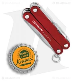 Leatherman Squirt PS4 Multi-Tool Red (9-in-1) 831189 -EOSS Knives Shop Leatherman squirt PS4 red BHQ 9286 er size