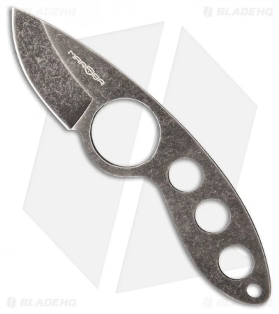MARSER Jager Jag-6 Fixed Blade Neck Knife (1.75" Black Stonewash) 1 MARSER Jager Jag-6 Fixed Blade Neck Knife (1.75" Black Stonewash)