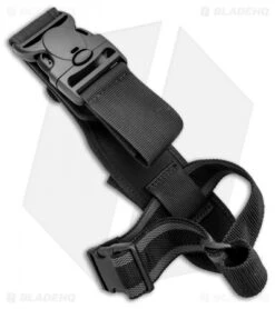 Mac Coltellerie Z08 Military Knife Serrated Fixed (6.2" Stainless Steel) -EOSS Knives Shop MKM Z08 Military Knife Ser Fixed Black BHQ 135303 jr sheath back